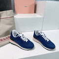 Azure Color Sneakers Canvas